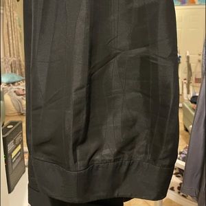 HILTON HOLLIS RARE BLACK TAFFETA DRESS PANTS WITH WIDE CUFF SIZE 4